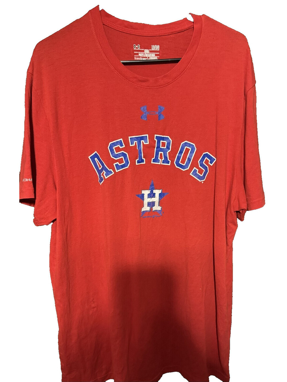 Houston Astros Under Armour Short Sleeve T-Shirt Men's L Red